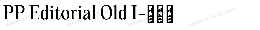PP Editorial Old I字体转换